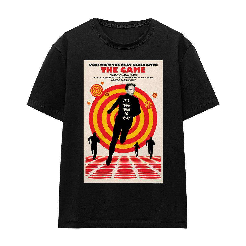 Black - Front - Star Trek Unisex Adult The Next Generation Season 5 Episode 6 T-Shirt