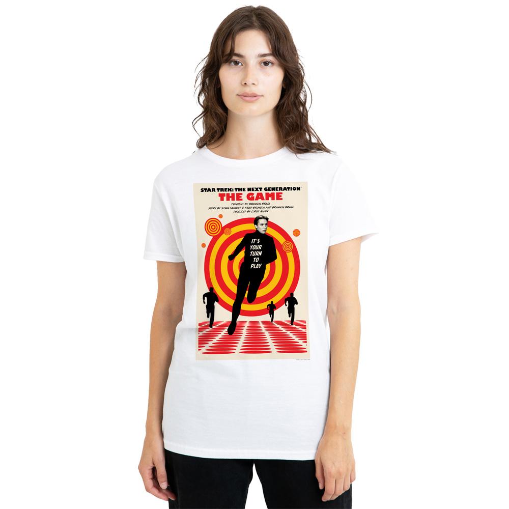 White - Side - Star Trek Unisex Adult The Next Generation Season 5 Episode 6 T-Shirt