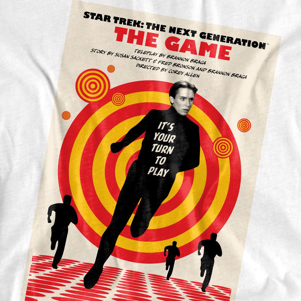White - Pack Shot - Star Trek Unisex Adult The Next Generation Season 5 Episode 6 T-Shirt