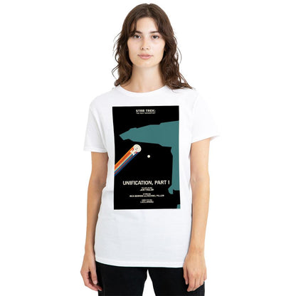 White - Side - Star Trek Unisex Adult The Next Generation Season 5 Episode 7 T-Shirt
