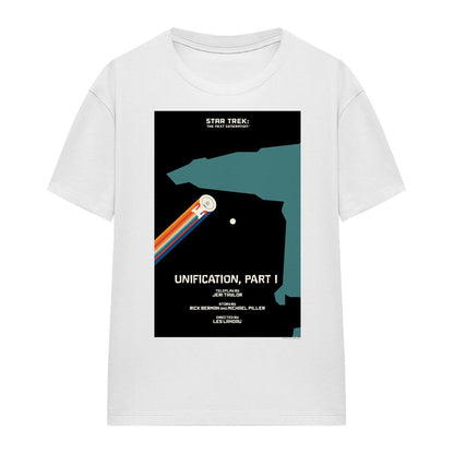 White - Front - Star Trek Unisex Adult The Next Generation Season 5 Episode 7 T-Shirt