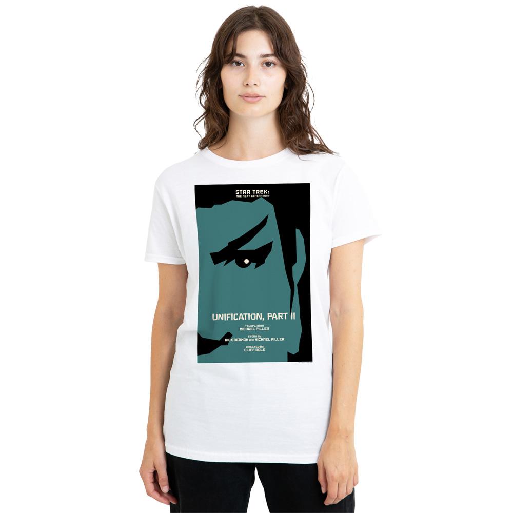 White - Side - Star Trek Unisex Adult The Next Generation Season 5 Episode 8 T-Shirt