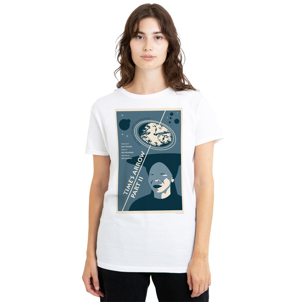 White - Side - Star Trek Unisex Adult The Next Generation Season 6 Episode 1 T-Shirt