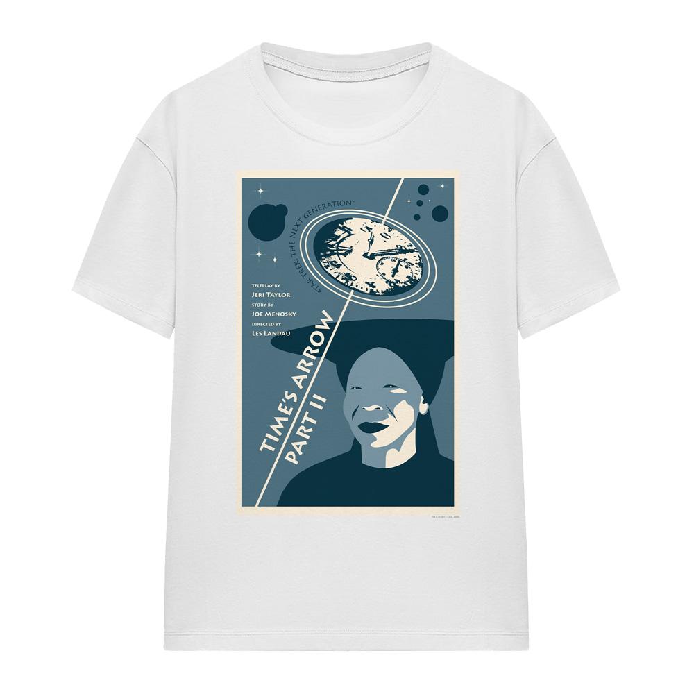 White - Front - Star Trek Unisex Adult The Next Generation Season 6 Episode 1 T-Shirt