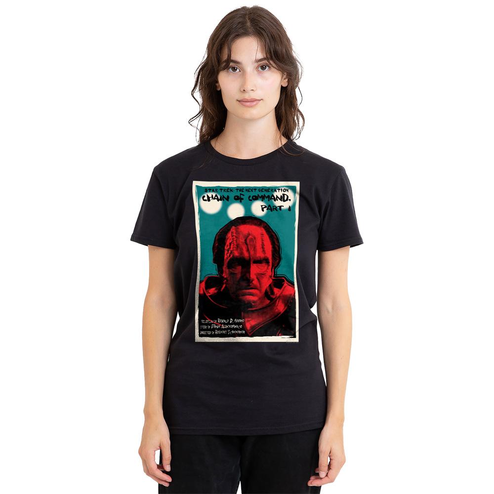 Black - Side - Star Trek Unisex Adult The Next Generation Season 6 Episode 10 T-Shirt