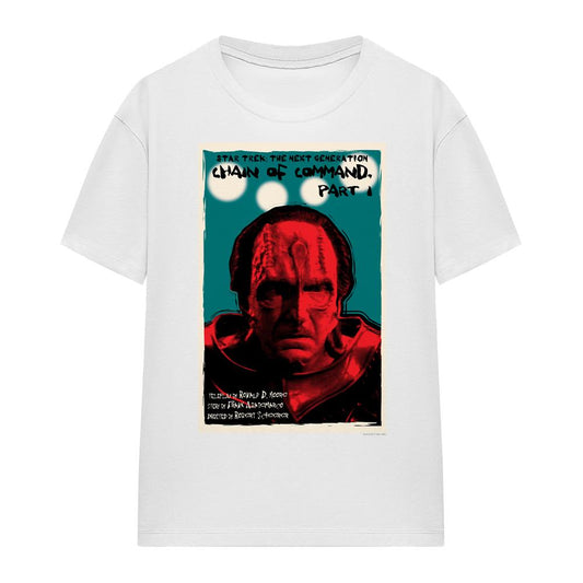 White - Front - Star Trek Unisex Adult The Next Generation Season 6 Episode 10 T-Shirt