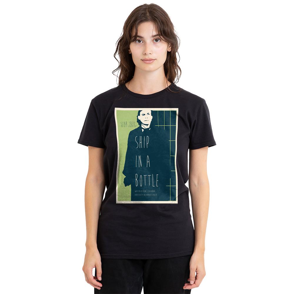 Black - Side - Star Trek Unisex Adult The Next Generation Season 6 Episode 12 T-Shirt