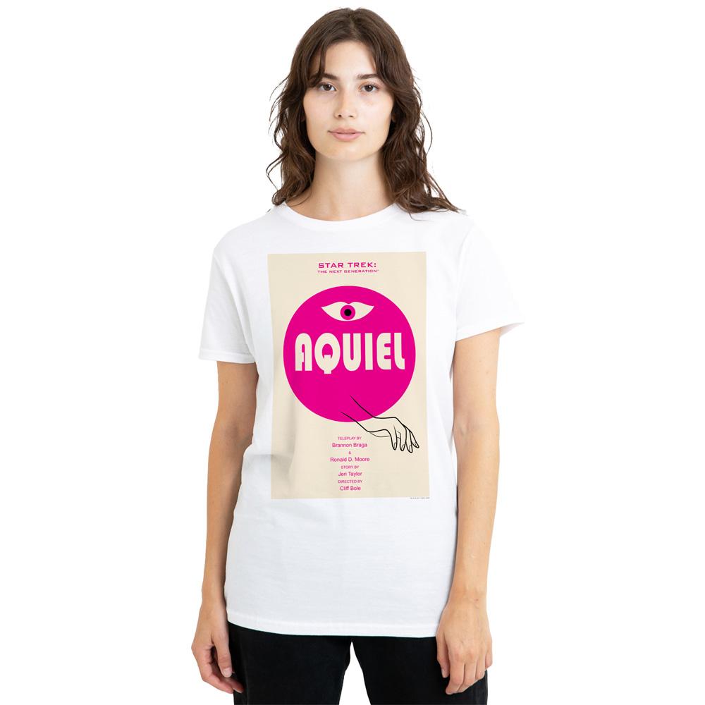 White - Side - Star Trek Unisex Adult The Next Generation Season 6 Episode 13 T-Shirt