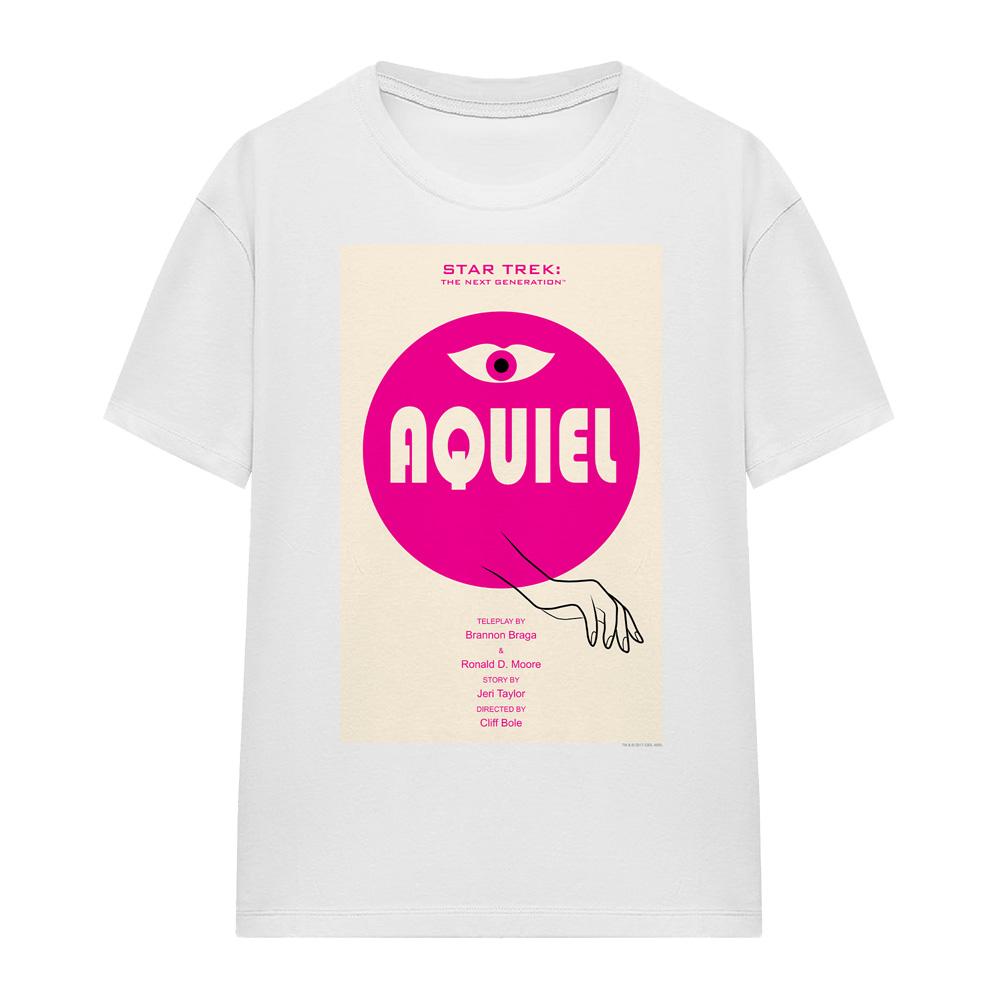 White - Front - Star Trek Unisex Adult The Next Generation Season 6 Episode 13 T-Shirt