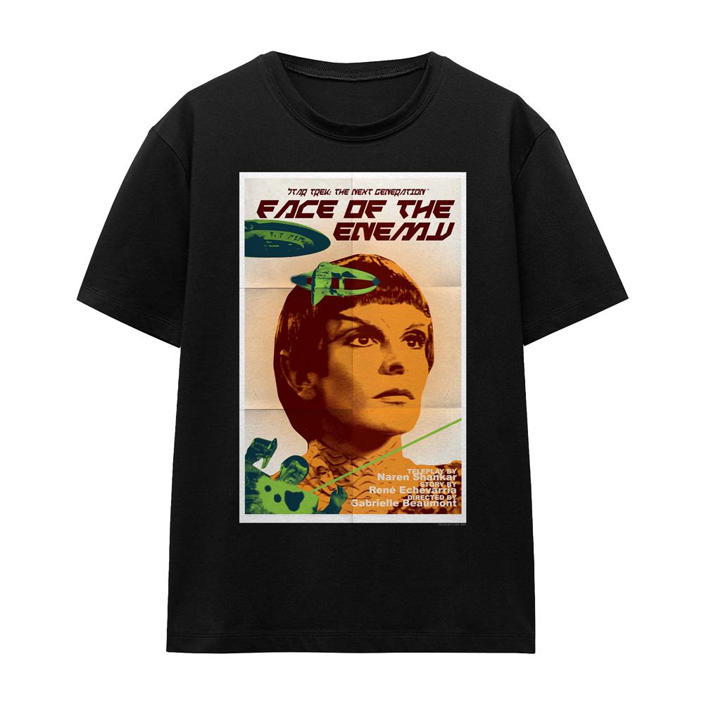 Black - Front - Star Trek Unisex Adult The Next Generation Season 6 Episode 14 T-Shirt