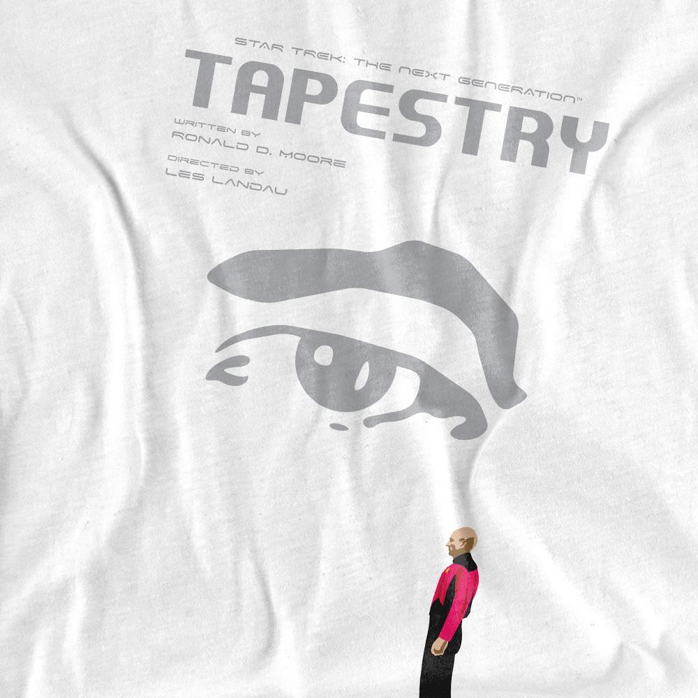 White - Pack Shot - Star Trek Unisex Adult The Next Generation Season 6 Episode 15 T-Shirt