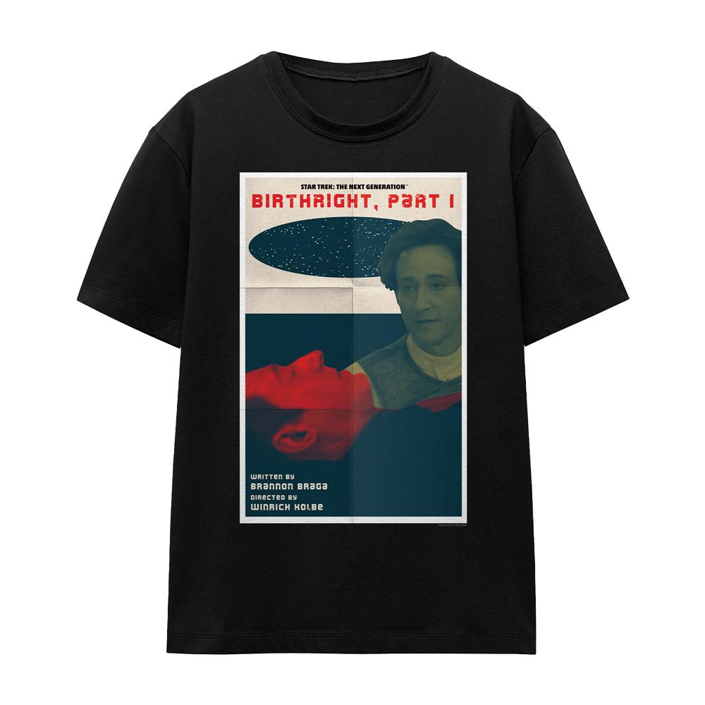 Black - Front - Star Trek Unisex Adult The Next Generation Season 6 Episode 16 T-Shirt