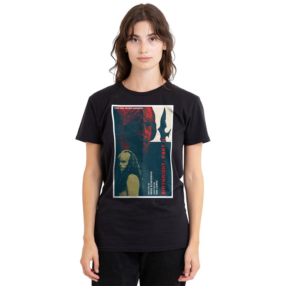 Black - Side - Star Trek Unisex Adult The Next Generation Season 6 Episode 17 T-Shirt