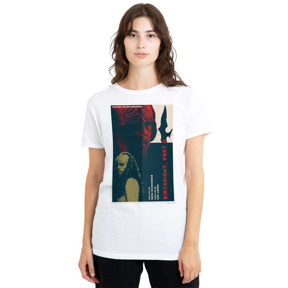 White - Side - Star Trek Unisex Adult The Next Generation Season 6 Episode 17 T-Shirt