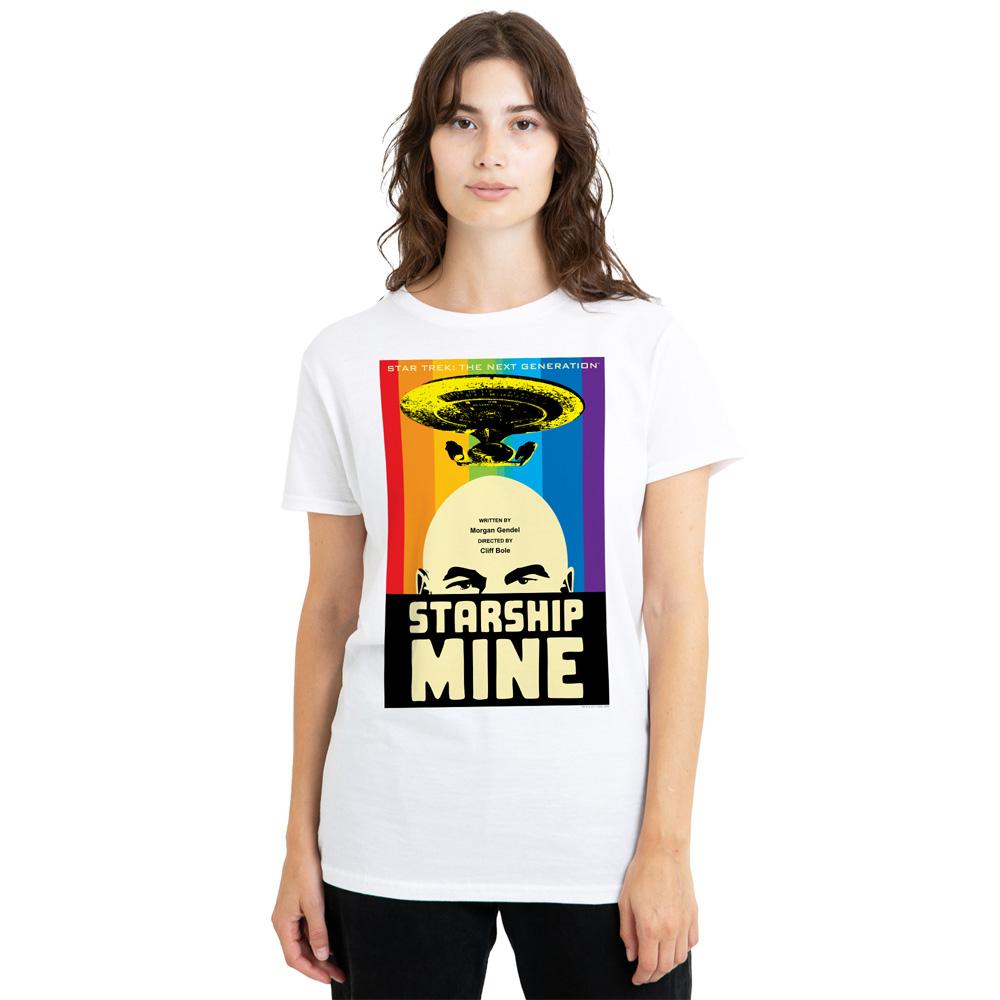 White - Lifestyle - Star Trek Unisex Adult The Next Generation Season 6 Episode 18 T-Shirt