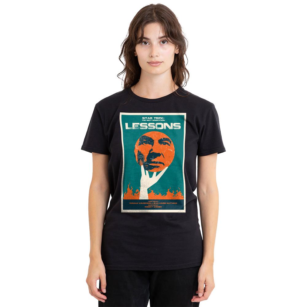 Black - Side - Star Trek Unisex Adult The Next Generation Season 6 Episode 19 T-Shirt