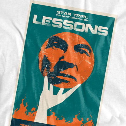 White - Pack Shot - Star Trek Unisex Adult The Next Generation Season 6 Episode 19 T-Shirt