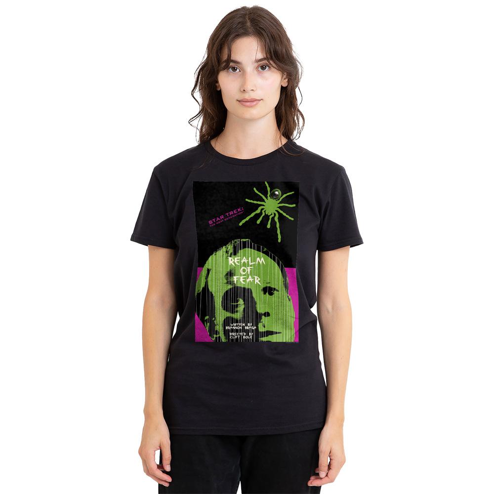 Black - Side - Star Trek Unisex Adult The Next Generation Season 6 Episode 2 T-Shirt