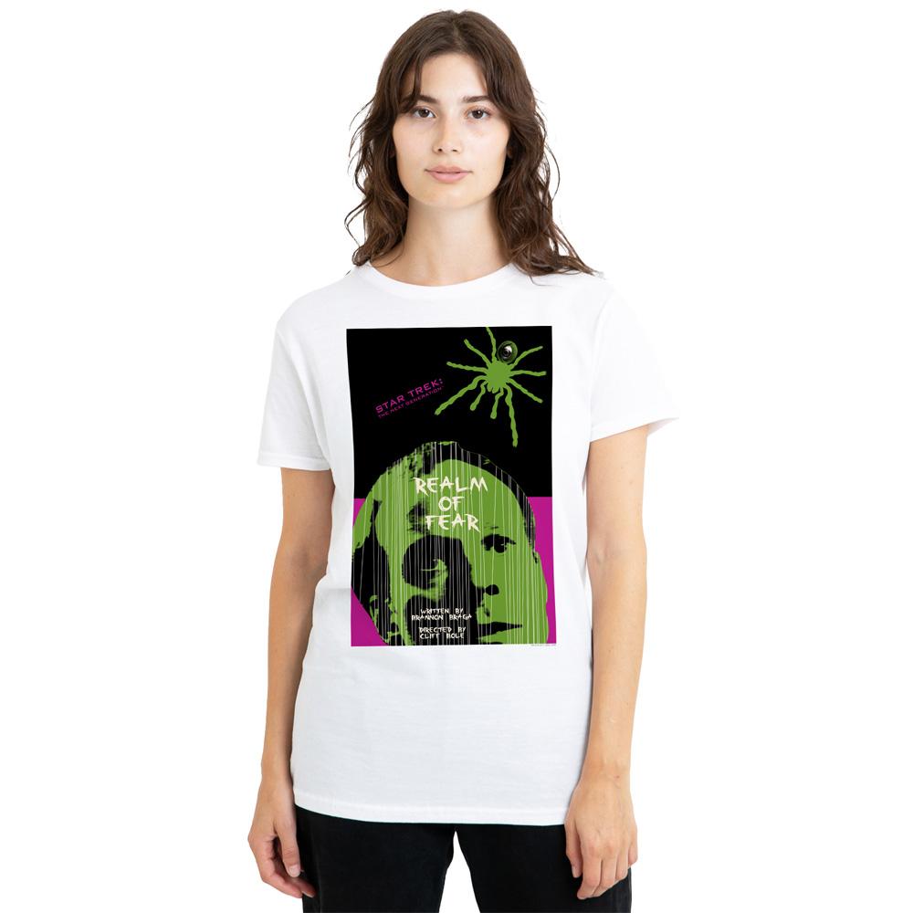 White - Side - Star Trek Unisex Adult The Next Generation Season 6 Episode 2 T-Shirt