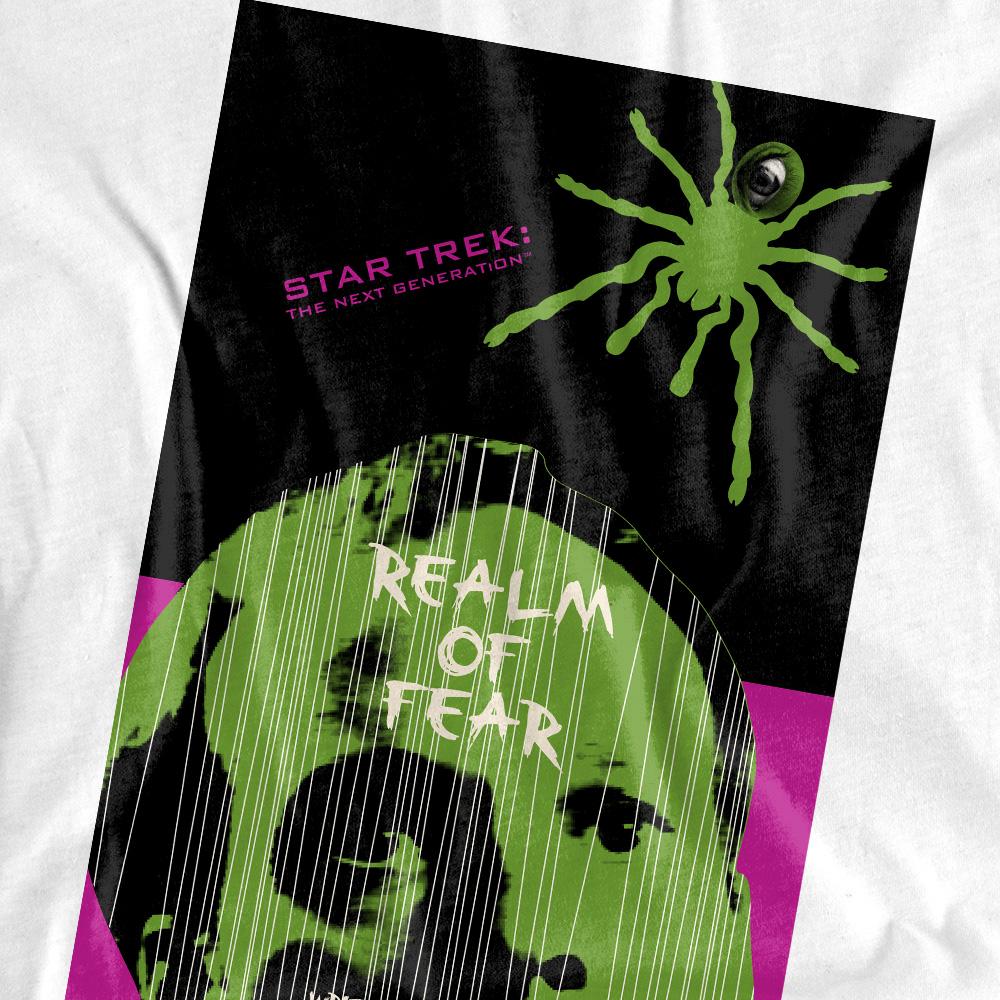White - Pack Shot - Star Trek Unisex Adult The Next Generation Season 6 Episode 2 T-Shirt