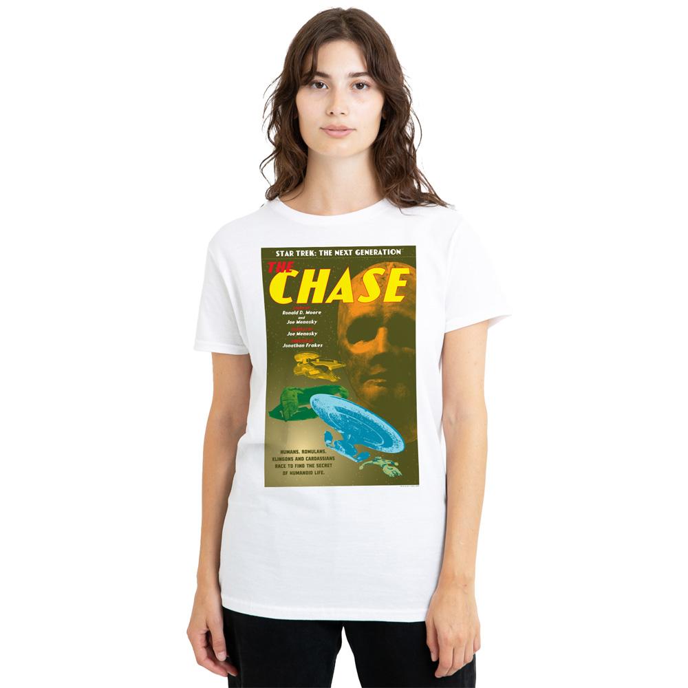White - Side - Star Trek Unisex Adult The Next Generation Season 6 Episode 20 T-Shirt