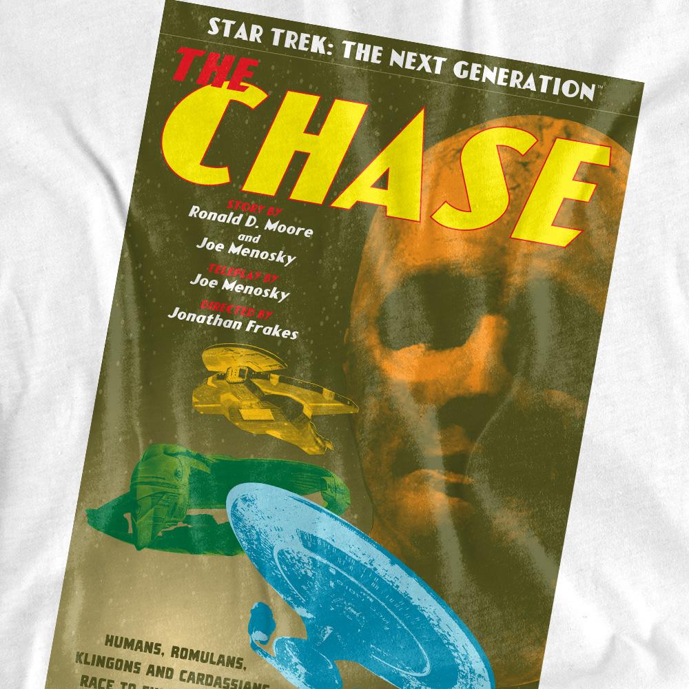 White - Pack Shot - Star Trek Unisex Adult The Next Generation Season 6 Episode 20 T-Shirt