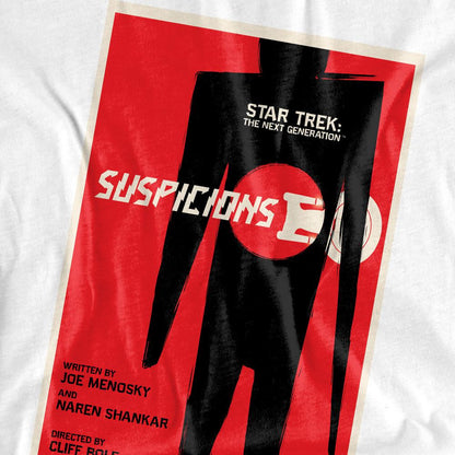 White - Pack Shot - Star Trek Unisex Adult The Next Generation Season 6 Episode 22 T-Shirt