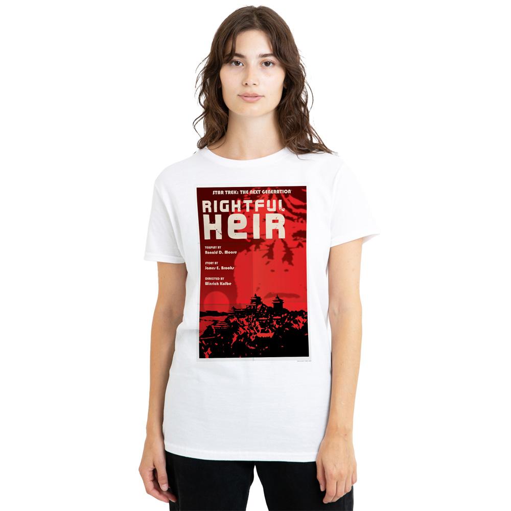 White - Side - Star Trek Unisex Adult The Next Generation Season 6 Episode 23 T-Shirt