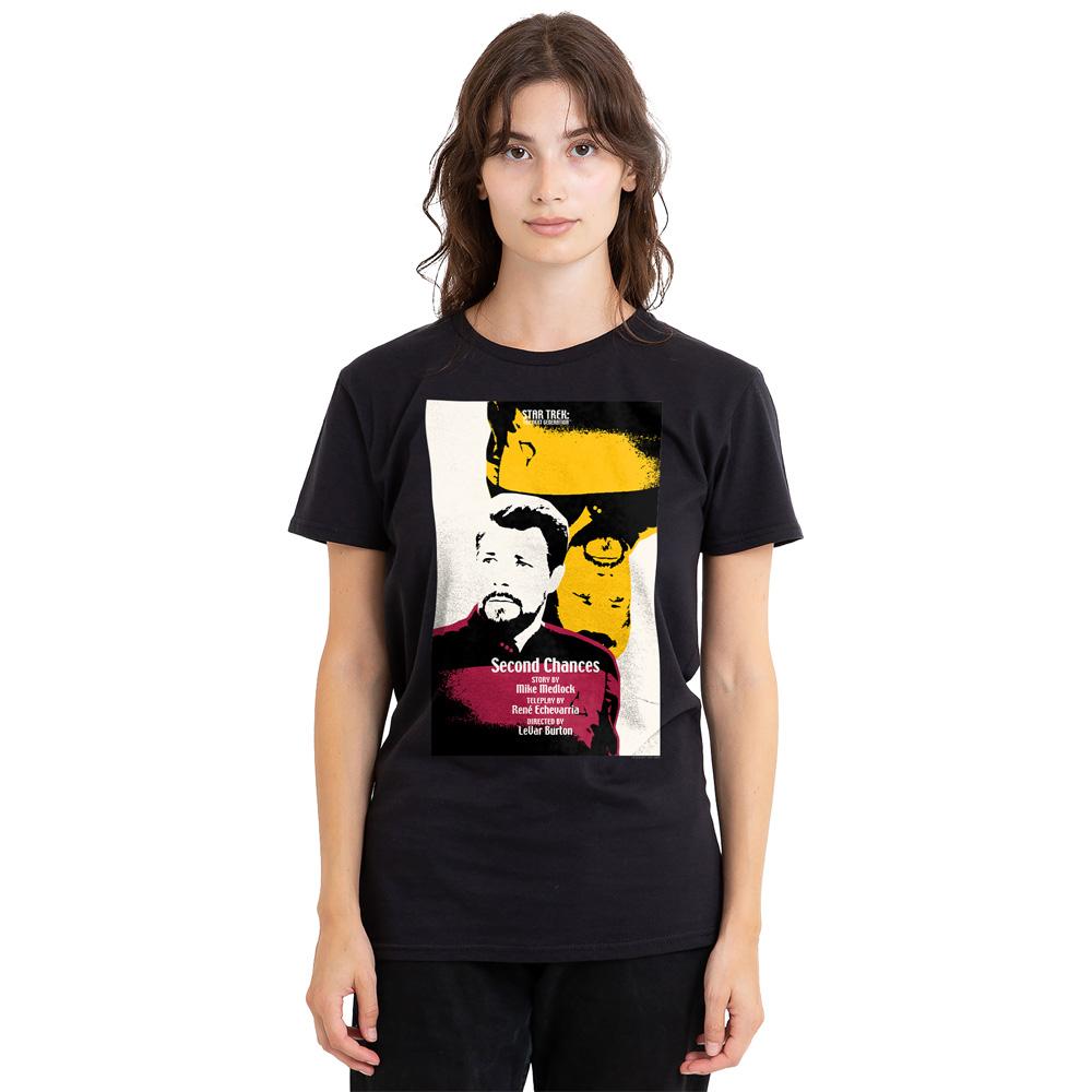 Black - Side - Star Trek Unisex Adult The Next Generation Season 6 Episode 24 T-Shirt