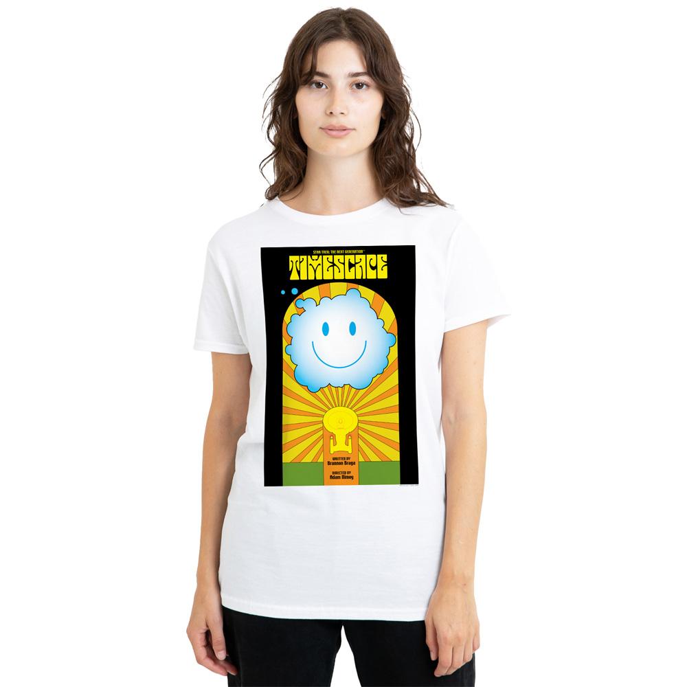 White - Side - Star Trek Unisex Adult The Next Generation Season 6 Episode 25 T-Shirt