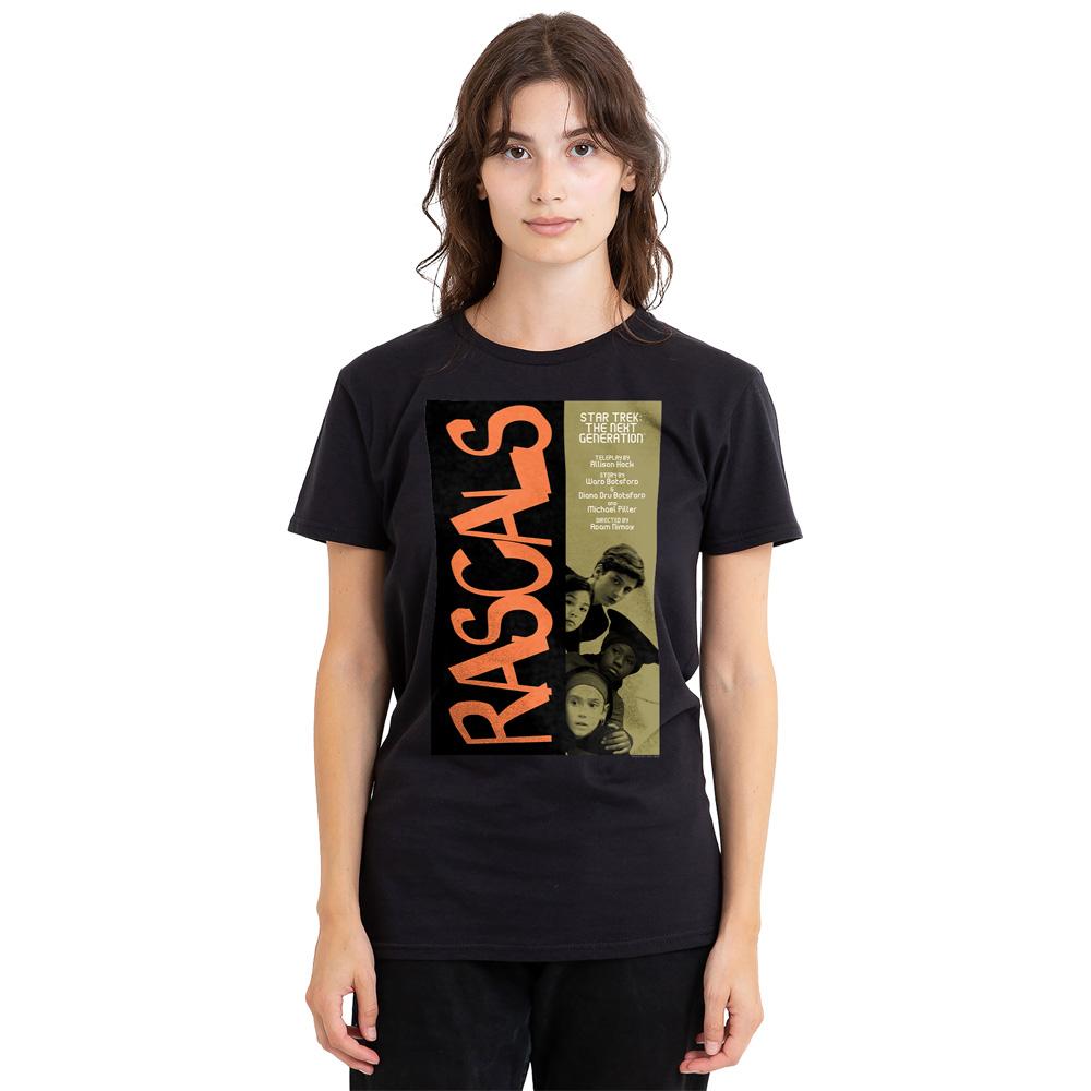 Black - Side - Star Trek Unisex Adult The Next Generation Season 6 Episode 7 T-Shirt