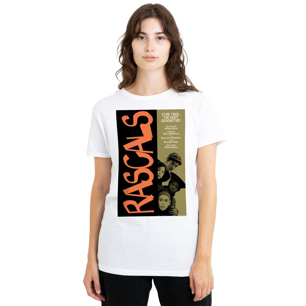 White - Side - Star Trek Unisex Adult The Next Generation Season 6 Episode 7 T-Shirt