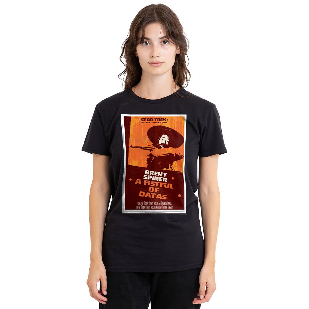 Black - Side - Star Trek Unisex Adult The Next Generation Season 6 Episode 8 T-Shirt