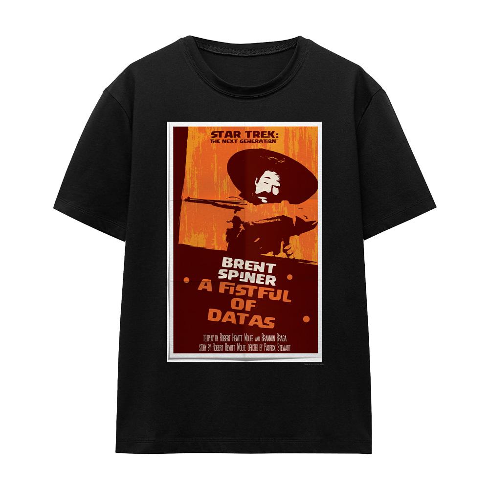 Black - Front - Star Trek Unisex Adult The Next Generation Season 6 Episode 8 T-Shirt