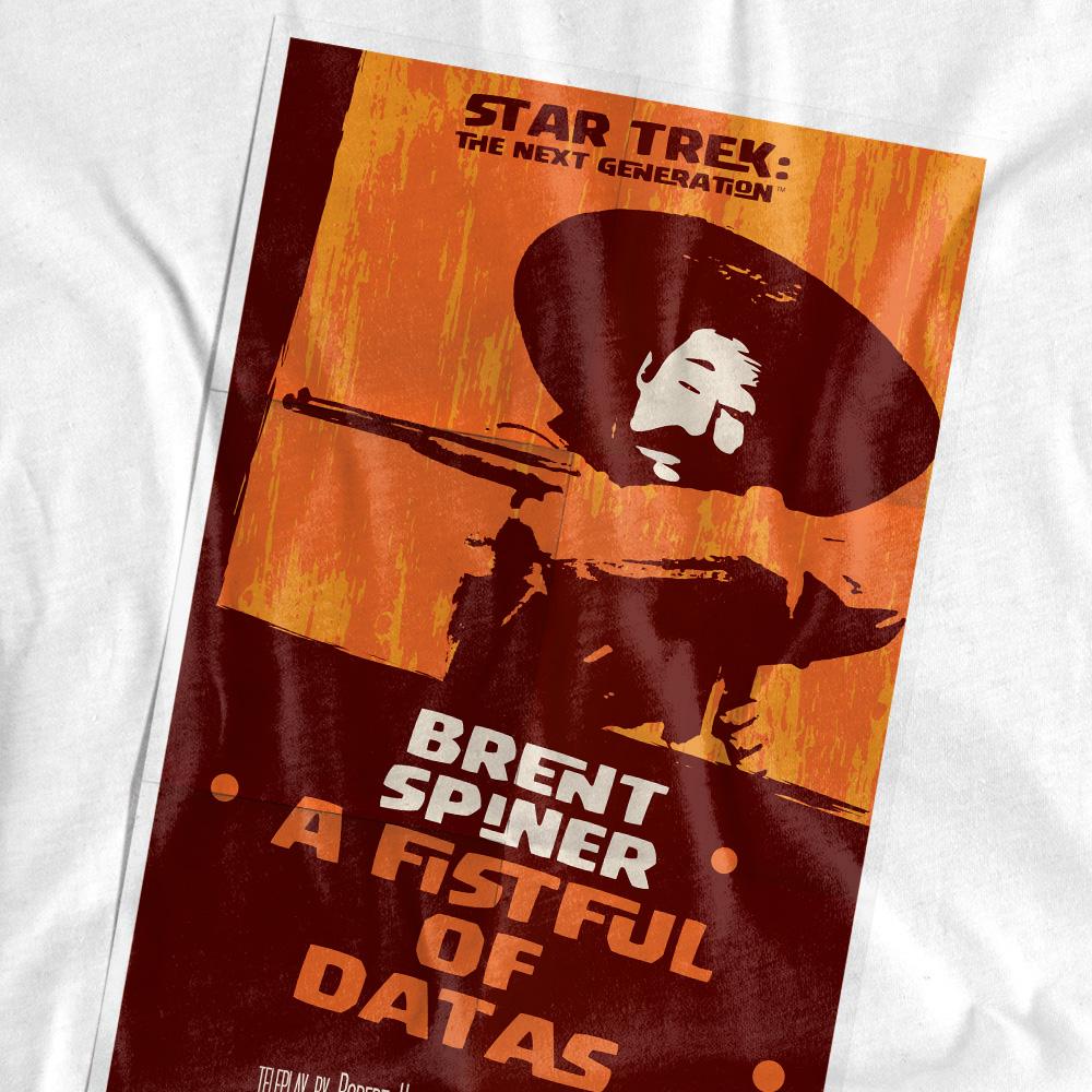 White - Pack Shot - Star Trek Unisex Adult The Next Generation Season 6 Episode 8 T-Shirt