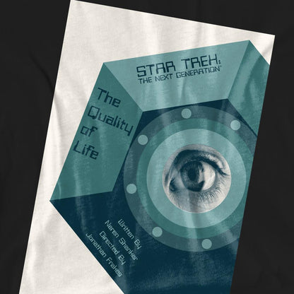 Black - Pack Shot - Star Trek Unisex Adult The Next Generation Season 6 Episode 9 T-Shirt