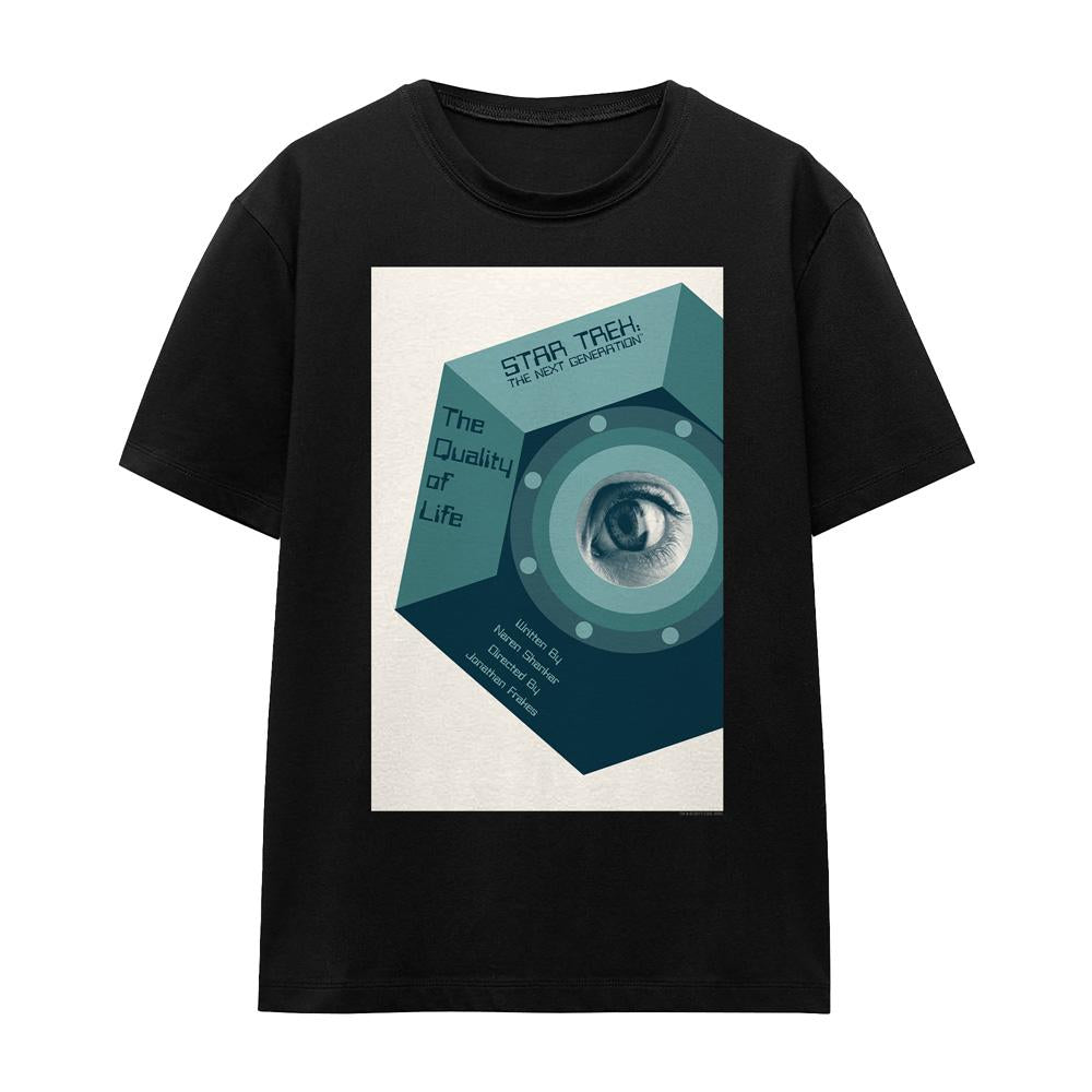 Black - Front - Star Trek Unisex Adult The Next Generation Season 6 Episode 9 T-Shirt