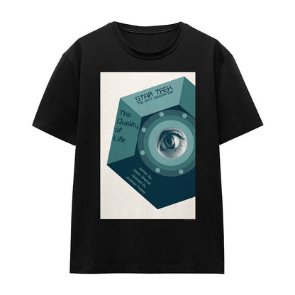 Black - Front - Star Trek Unisex Adult The Next Generation Season 6 Episode 9 T-Shirt