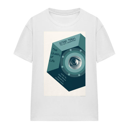 White - Front - Star Trek Unisex Adult The Next Generation Season 6 Episode 9 T-Shirt
