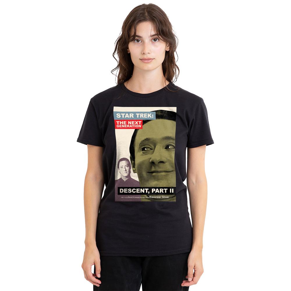 Black - Side - Star Trek Unisex Adult The Next Generation Season 7 Episode 1 T-Shirt