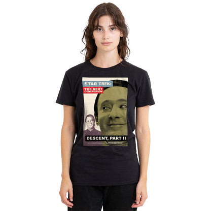 Black - Side - Star Trek Unisex Adult The Next Generation Season 7 Episode 1 T-Shirt