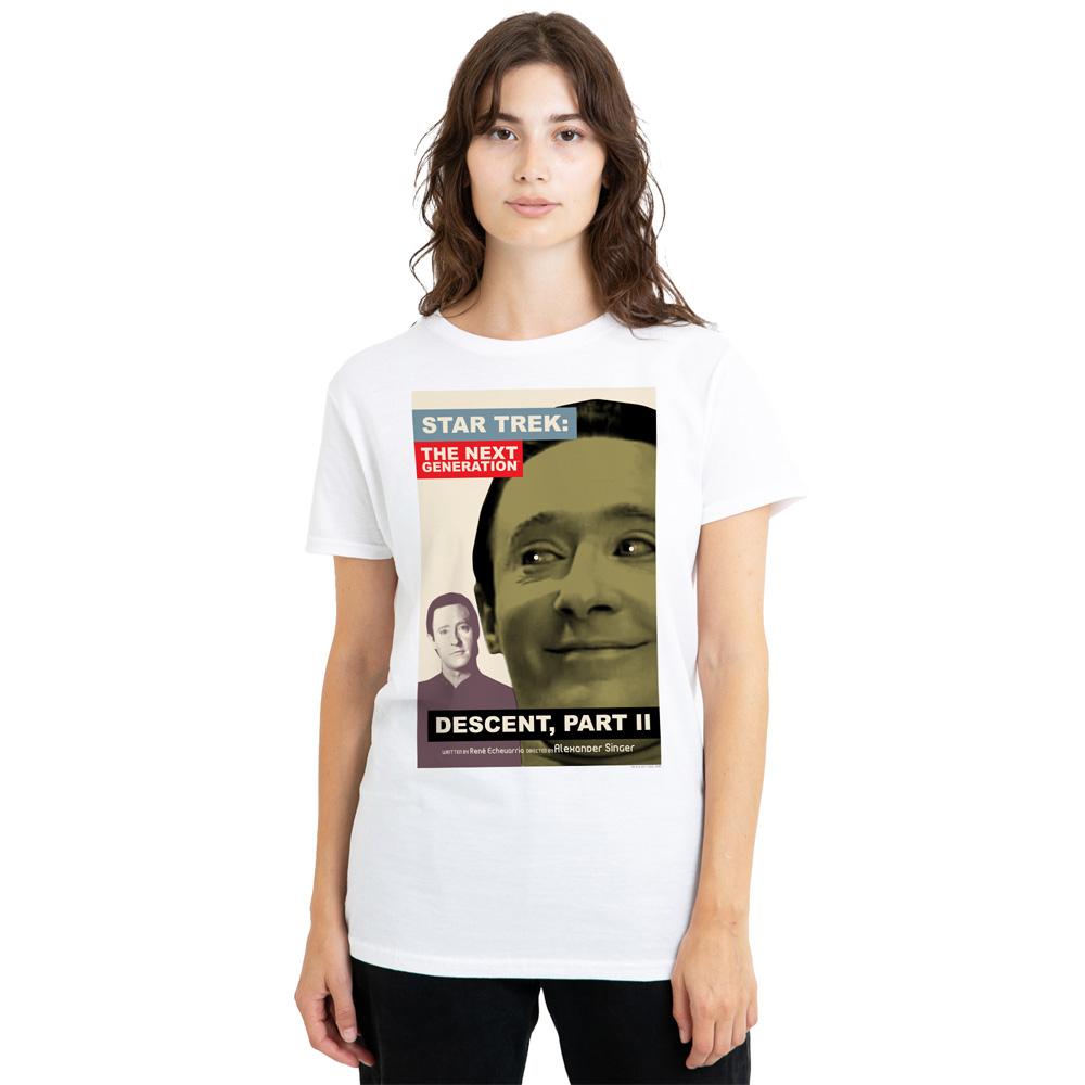 White - Side - Star Trek Unisex Adult The Next Generation Season 7 Episode 1 T-Shirt
