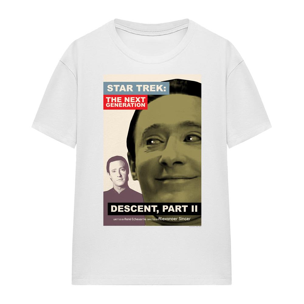 White - Front - Star Trek Unisex Adult The Next Generation Season 7 Episode 1 T-Shirt