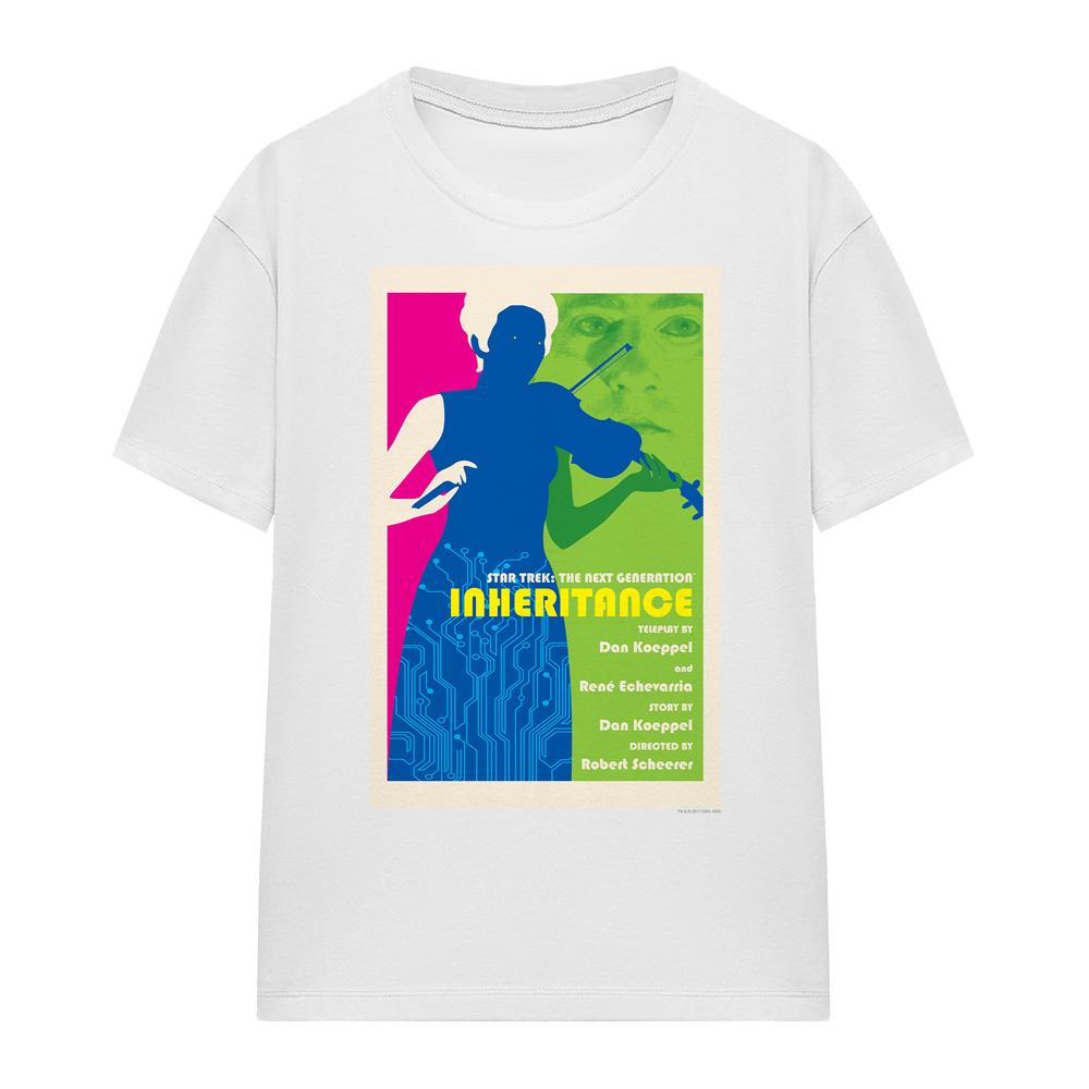 White - Front - Star Trek Unisex Adult The Next Generation Season 7 Episode 10 T-Shirt