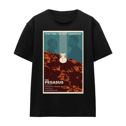 Black - Front - Star Trek Unisex Adult The Next Generation Season 7 Episode 12 T-Shirt
