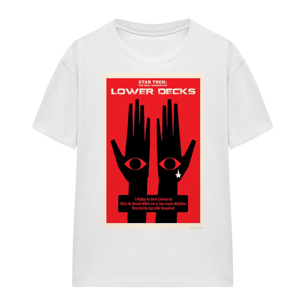 White - Front - Star Trek Unisex Adult The Next Generation Season 7 Episode 15 T-Shirt