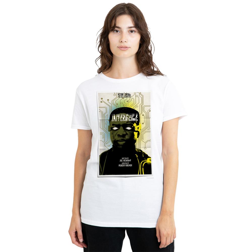 White - Side - Star Trek Unisex Adult The Next Generation Season 7 Episode 3 T-Shirt