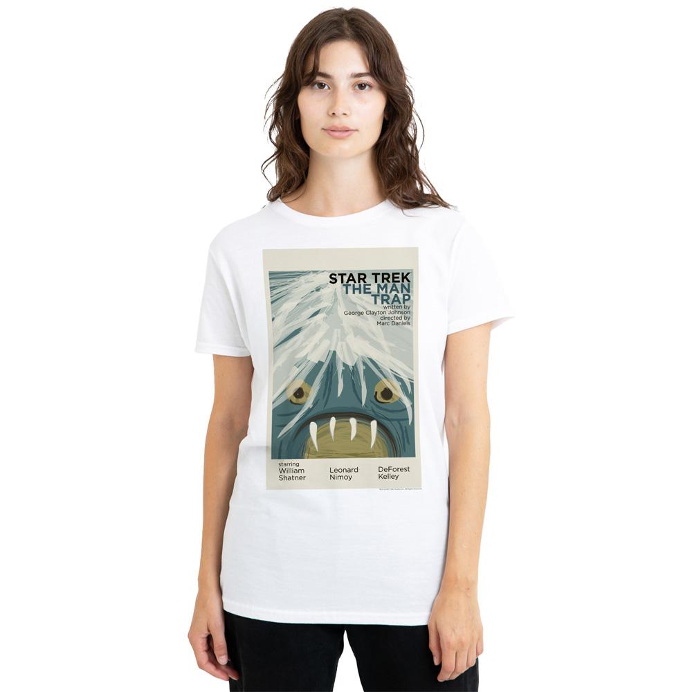 White - Side - Star Trek Unisex Adult The Original Series Episode 1 T-Shirt