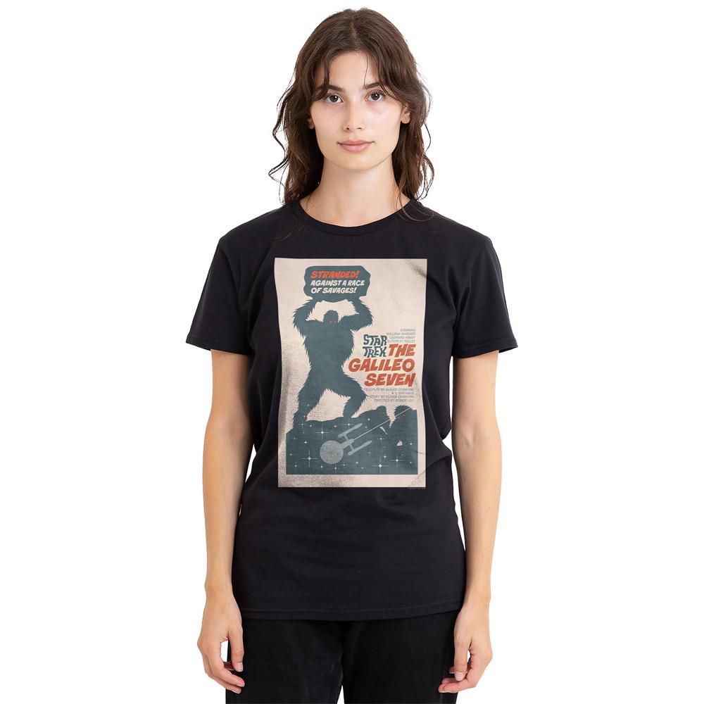 Black - Side - Star Trek Unisex Adult The Original Series Episode 16 T-Shirt
