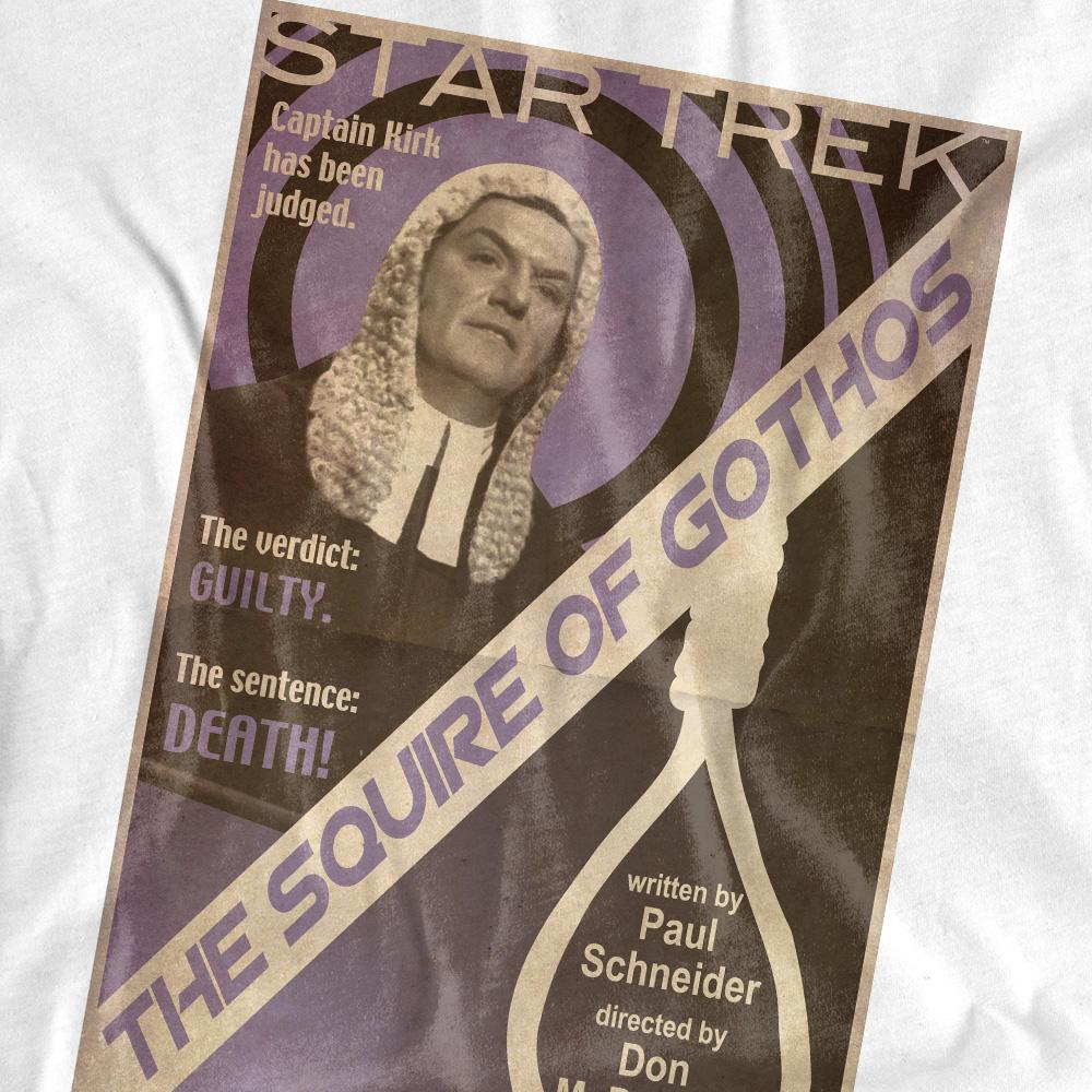 White - Pack Shot - Star Trek Unisex Adult The Original Series Episode 17 T-Shirt